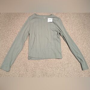 American Eagle Light Green Textured Top